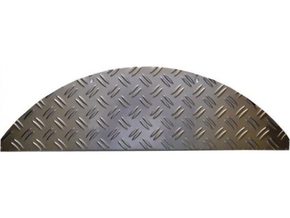 Nášlapy na schody Hliníkový Steeltred - venkovní i vnitřní (Velikost nášlapu 18x60 půlkruh (rozměr včetně ohybu))