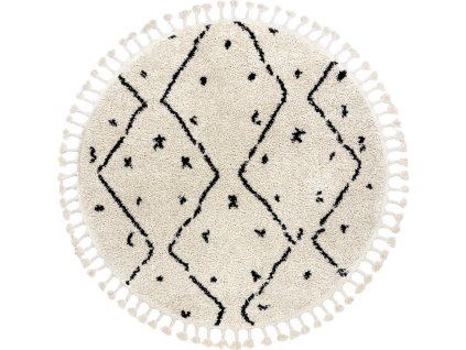 Kusový koberec Berber Tetuan B751 cream kruh (Rozměry koberců 120x120 (průměr) kruh)
