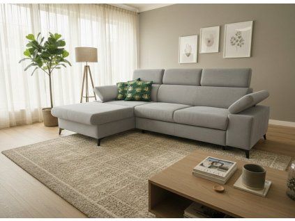 Sedací souprava Apolena levá šedá