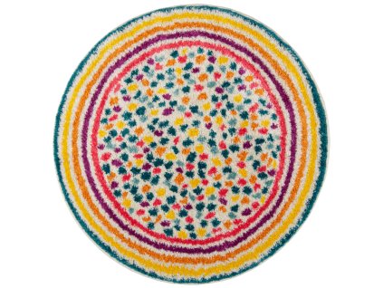 Kusový koberec Menara Rainbow Spot Multi kruh (Rozměry koberců 100x100 (průměr) kruh)