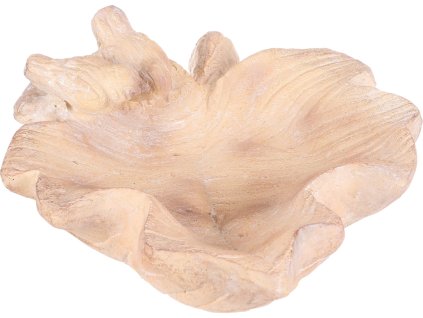 Krmítko/pítko - list s ptáčky, magnesium, imitace dřeva