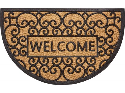 Rohožka Mix Mats Cocos 105557 - na ven i na doma (Rozměry koberců 45x75 půlkruh)