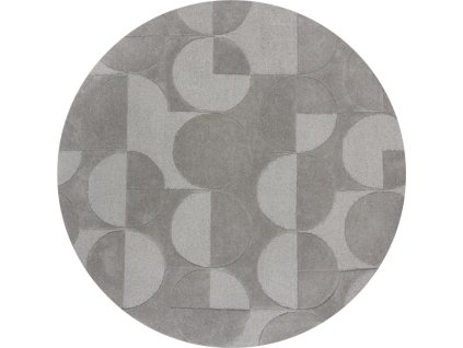 Kusový koberec Moderno Gigi Grey kruh (Rozměry koberců 160x160 (průměr) kruh)