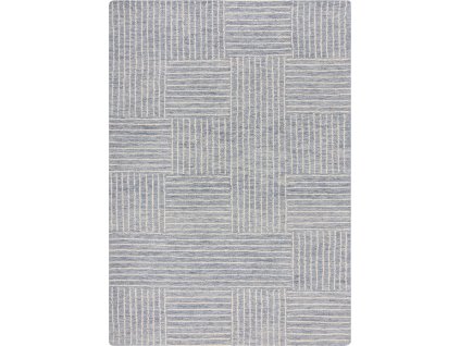 Kusový koberec Memphis Abstract Check Blue (Rozměry koberců 120x170)