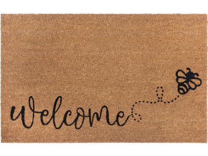 Rohožka Welcome včelka 105710 - na ven i na doma (Rozměry koberců 45x70)