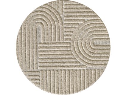 Kusový koberec Art 1121 Beige kruh (Rozměry koberců 120x120 (průměr) kruh)