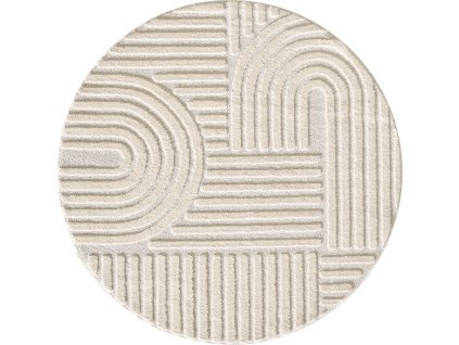 Kusový koberec Art 1121 Cream kruh (Rozměry koberců 120x120 (průměr) kruh)