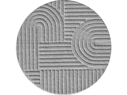 Kusový koberec Art 1121 Silver kruh (Rozměry koberců 120x120 (průměr) kruh)