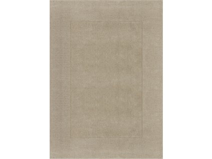 Kusový ručně tkaný koberec Tuscany Textured Wool Border Natural (Rozměry koberců 60x230)