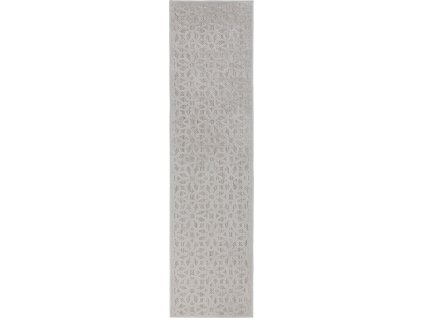 Běhoun Piatto Argento Silver – na ven i na doma (Rozměry koberců 66x230)