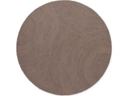 Kusový koberec Eleni 106219 Taupe kruh (Rozměry koberců 120x120 (průměr) kruh)