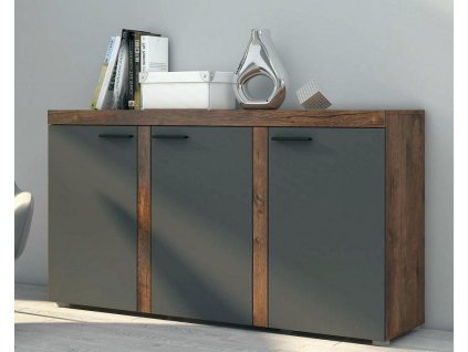 Komoda Rizo 3D dub lefkas/grafit