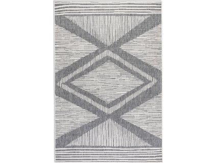 Kusový koberec Gemini 106013 Silver z kolekce Elle – na ven i na doma (Rozměry koberců 80x150)