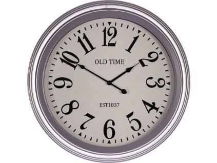 Hodiny nástěnné - kovový rám, 58 cm