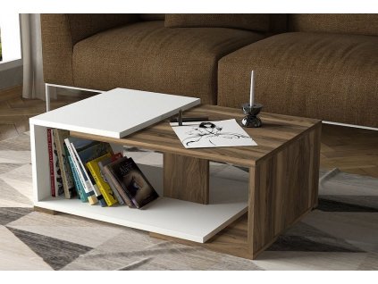 modern orta sehpa beyaz ceviz