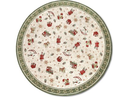 Kusový koberec Villeroy & Boch Toy's delight se střiženým vlasem 106218 Green, Multicolor kruh (Rozměry koberců 160x160 (průměr) kruh)