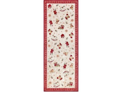 Běhoun Villeroy & Boch Toy's delight se střiženým vlasem 106217 Red, Multicolor (Rozměry koberců 80x200)