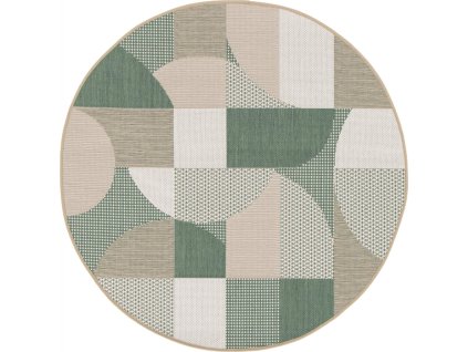 Kusový koberec Palma Natural 16736-642 kruh – na ven i na doma (Rozměry koberců 120x120 (průměr) kruh)
