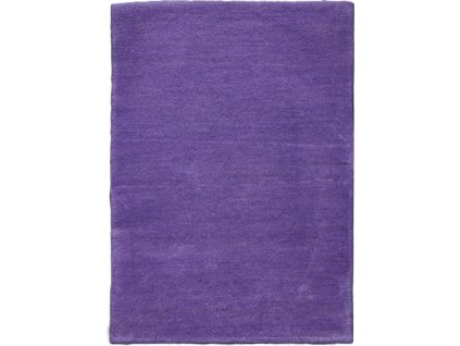 Ručně všívaný kusový koberec Asra wool fialová (Rozměry koberců 60x110)