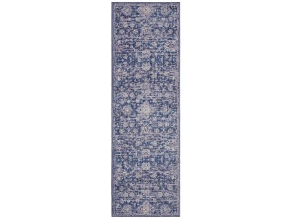 Běhoun Cairo 105584 Alexandria Blue – na ven i na doma (Rozměry koberců 80x200)