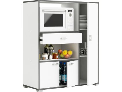 Skříňka na mikrovlnnou troubu BUZZ bílá