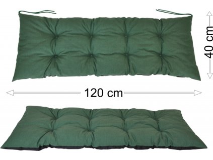 Podsedák 120x40 tmavě zelený melír