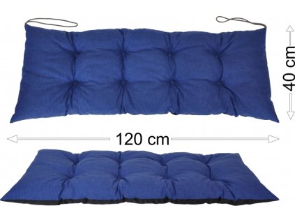 Podsedák 120x40 tmavě modrý melír