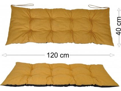 Podsedák 120x40 žlutý melír