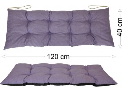 Podsedák 120x40 fialový melír