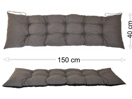 Podsedák 150x40 šedý melír