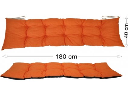 Podsedák 180x40 oranžový melír