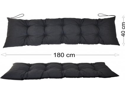 Podsedák 180x40 tmavě šedý melír