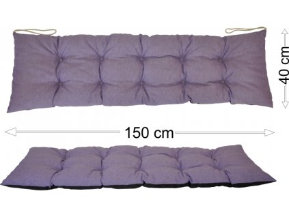 Podsedák 150x40 fialový melír