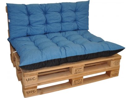 Polstry na paletový nábytek sada Basic - látka tyrkysový melír