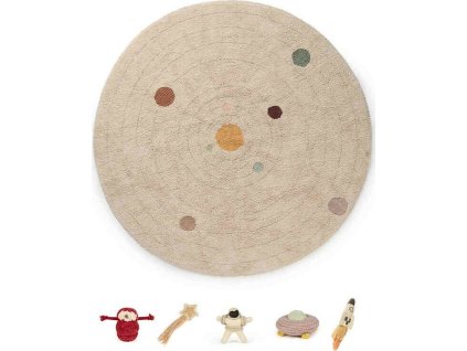 Dětský kusový koberec Play Solar System kruh (Rozměry koberců 150x150)
