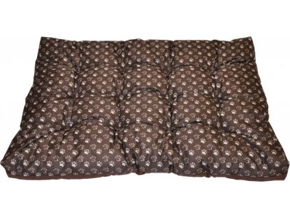 Matrace pro psa voděodolná 120x80 tlapka hnědá