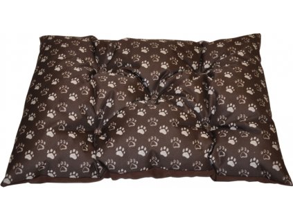 Podložka pro psa voděodolná 80x60 cm tlapka hnědá