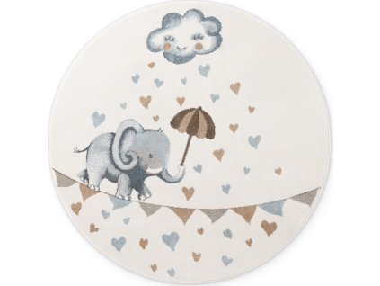 Dětský kusový koberec Villeroy & Boch Boho Kids 106303 Cream Multicolor kruh (Rozměry koberců 160x160 (průměr) kruh)