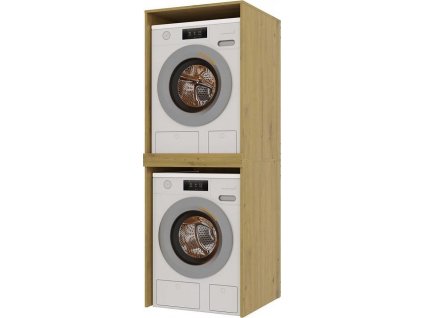 Skříňka na pračku a sušičku Pema TWIN dub artisan