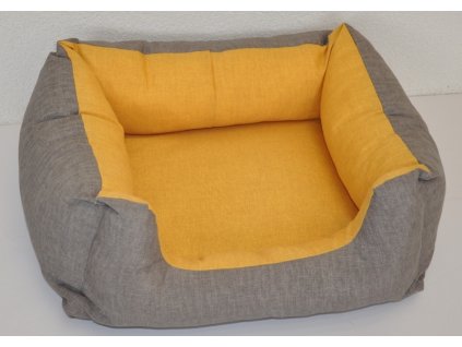 Pelíšek AXIN žlutý - 68x58 cm