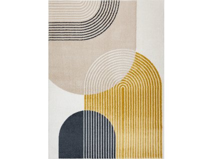 Kusový koberec Fusion 0240 cream/yellow (Rozměry koberců 80x150)