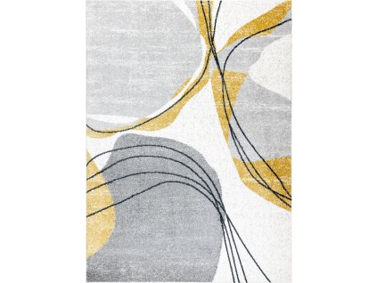Kusový koberec Fusion 5868 white/yellow (Rozměry koberců 80x150)