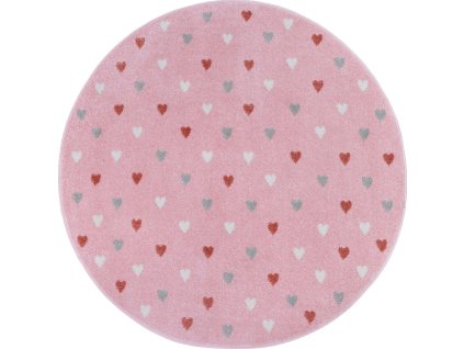 Dětský koberec Adventures 105951 Rose kruh (Rozměry koberců 100x100 (průměr) kruh)