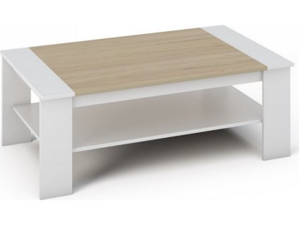 Konferenční stolek BARI bílá/sonoma