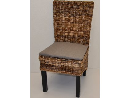 Židle Banny banánový list polstr šedý melír