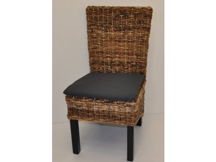 Židle Banny banánový list polstr tmavě šedý melír