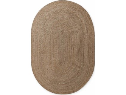 Kusový koberec Jute Braided 106006 Grey Brown ovál (Rozměry koberců 160x230 ovál)