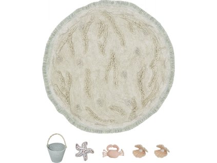 Dětský kusový koberec Play Island kruh (Rozměry koberců 120x120)