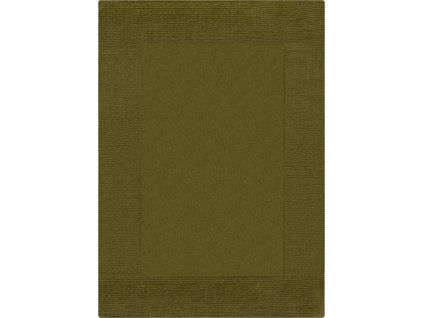 Kusový ručně tkaný koberec Tuscany Textured Wool Border Green (Rozměry koberců 120x170)