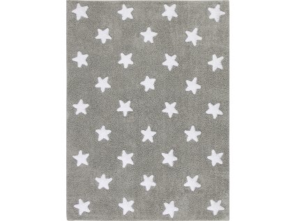 Přírodní koberec, ručně tkaný Stars Grey-White (Rozměry koberců 120x160)